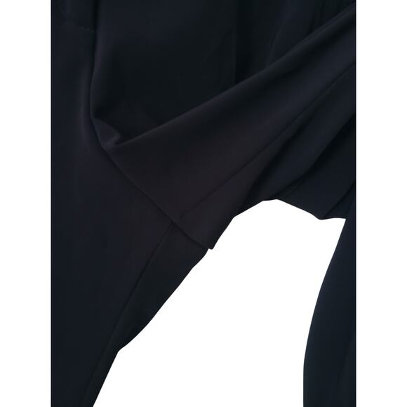 Ted Baker High Rise Flat Front Tapered Leg Trousers Navy Size 3 (US 8) - Picture 7 of 10